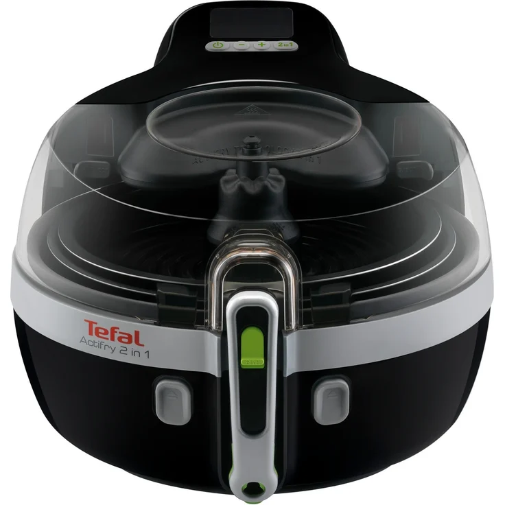 Tefal YV9601 ActiFry 2in1 Heißluft-Fritteuse, 1400 Watt, 1,5 kg Fassungsvermögen, schwarz-silber - Preisvergleich – Bild 1