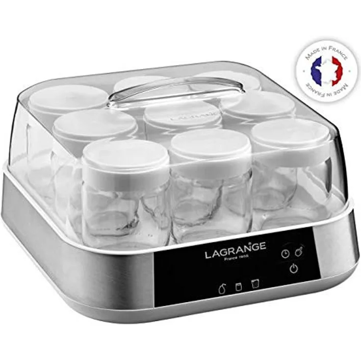 Lagrange 459601 LIGNE Joghurtbereiter, 18W, Inox