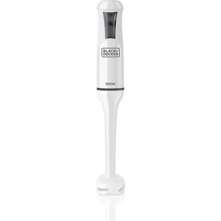 Black+Decker ES9160060B BXHB500E Stabmixer, 500, Edelstahl, Weiß – Bild 1