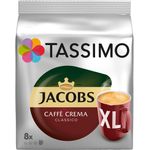 Tassimo Jacobs Caffè Crema Classico XL, Kaffee, Kaffeekapsel, gemahlener Röstkaffee, 16 T-Discs