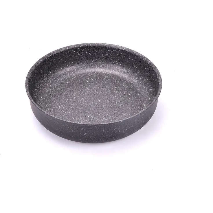 Alluflon Etnea Tortenform aus Aluminium mit Antihaftbeschichtung in Steinoptik, Schwarz, 24 cm