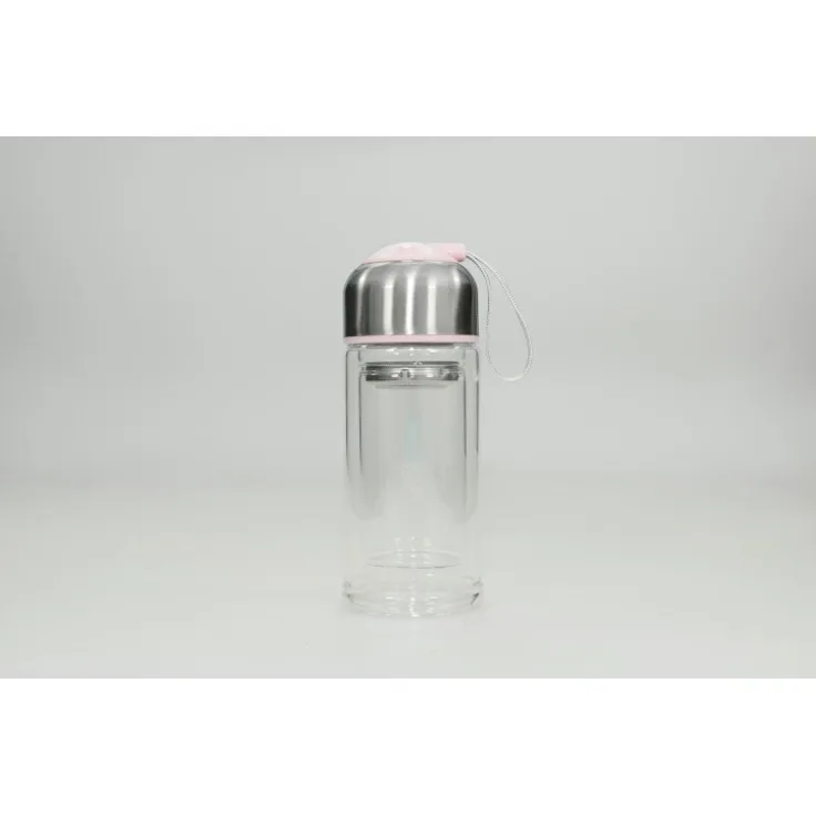 HTI-Line Rosa Trinkflasche