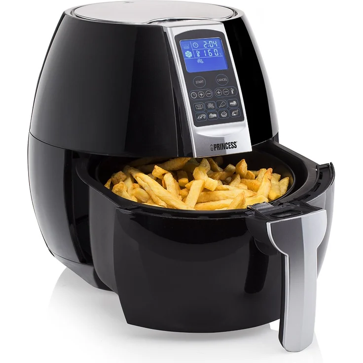 Princess 182020 XL Heißluftfritteuse 1500 Watt, Aerofryer mit digitalem Display, ohne Öl, einfach zu reinigen, 3,2 l – Bild 1