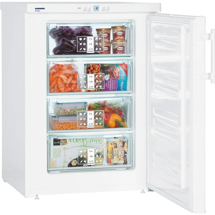 Liebherr GP 1486-21 Premium Tisch-Gefrierschrank, freistehend, weiß, Schnellgefrieren, Lagerzeit bei Störung 23 h, Breite 60.2 cm