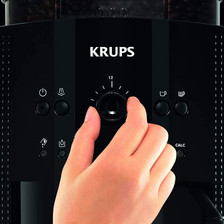 Krups Roma EA81R8 Kaffeevollautomat mit integriertem Mahlwerk, 1,7 l, 3 Temperaturstufen, schwarz – Bild 4