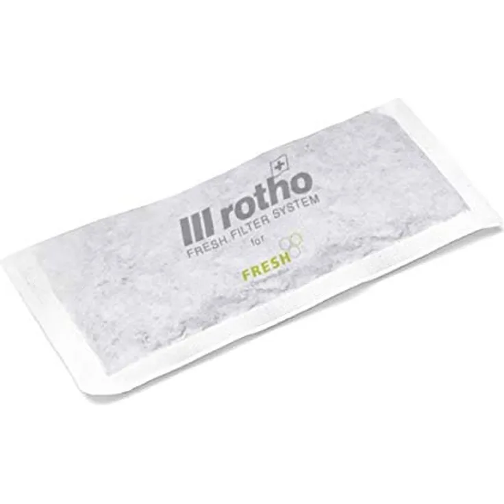 Rotho 4er Set Nachfüllpack Fresh Filter System, Verschiedene Tonerden, Weiss, 15 x 7,4 x 2,7 cm