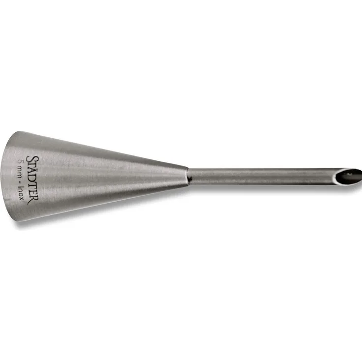 Städter Spritztülle, Edelstahl, Silber, 5 mm