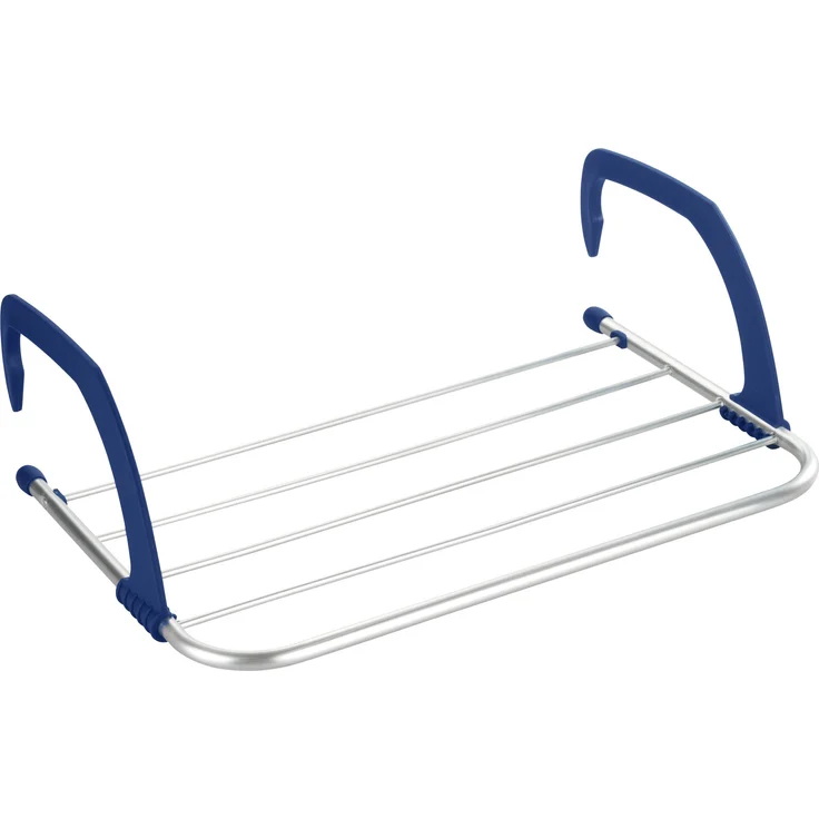 WENKO 63001100 Balkonwäschetrockner Alu, Aluminium, 53.5 x 16 x 34 cm, Aluminium – Bild 1