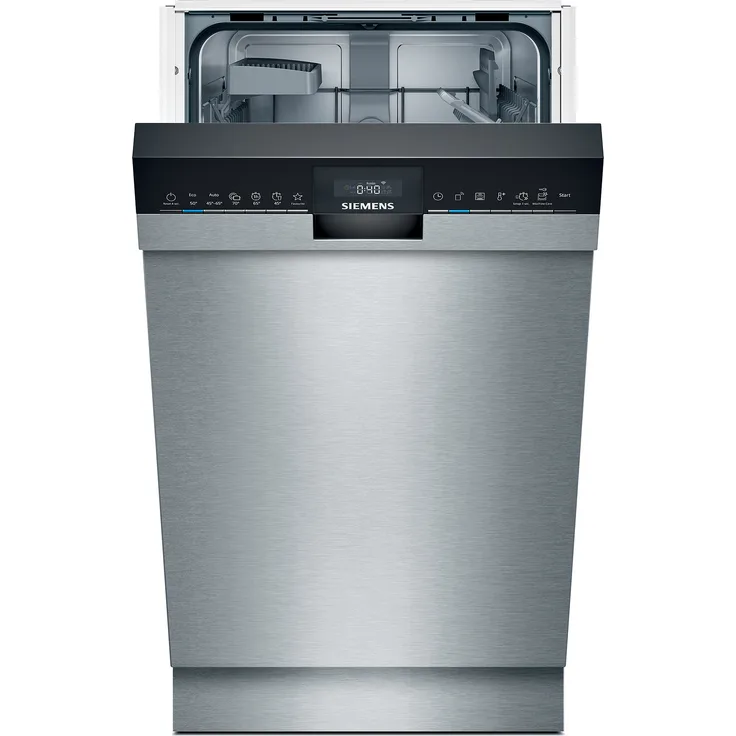 Siemens SR43HS64KE, Geschirrspüler, E, Geräuschemissionsklasse C, Geräuschemissionen 45 Dezibel