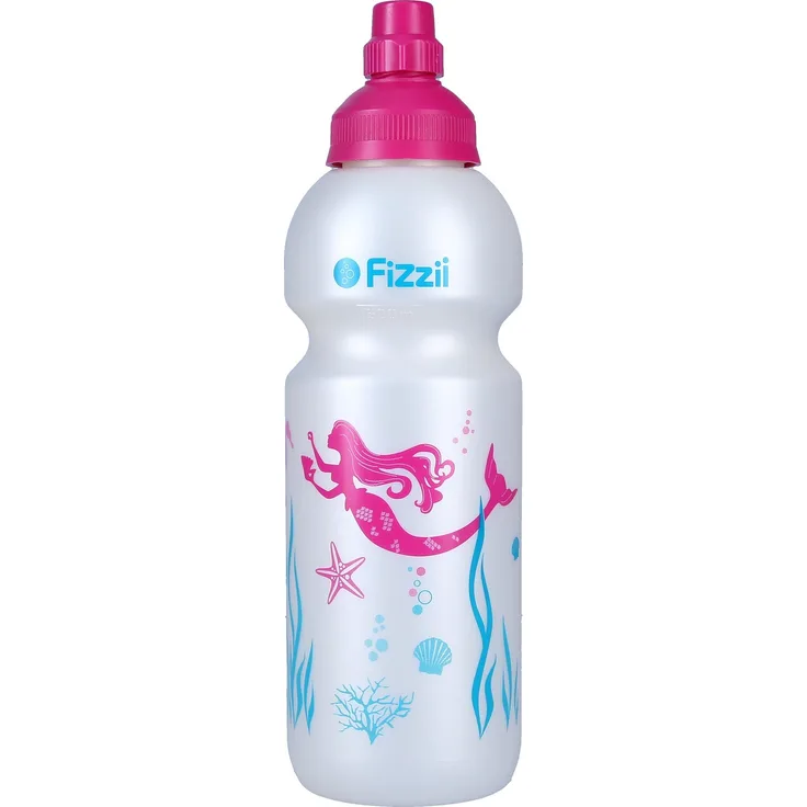 Fizzii Trinkflasche Meerjungfrau 600 Milliliter perlweiß