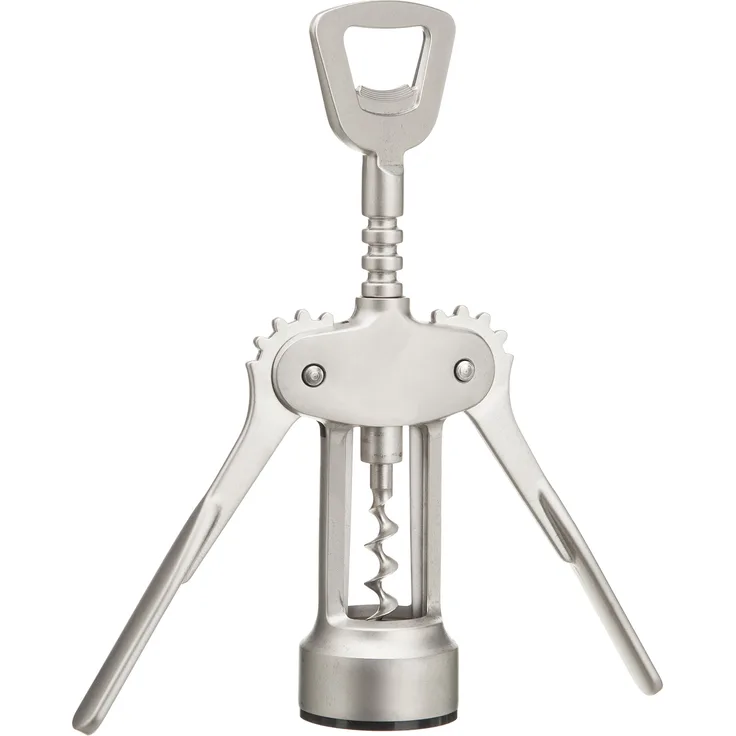 Westmark Hebelkorkenzieher mit Kapselheber, Stahl-Zink-Druckguss, Fino, Edelmattiert, 61605580