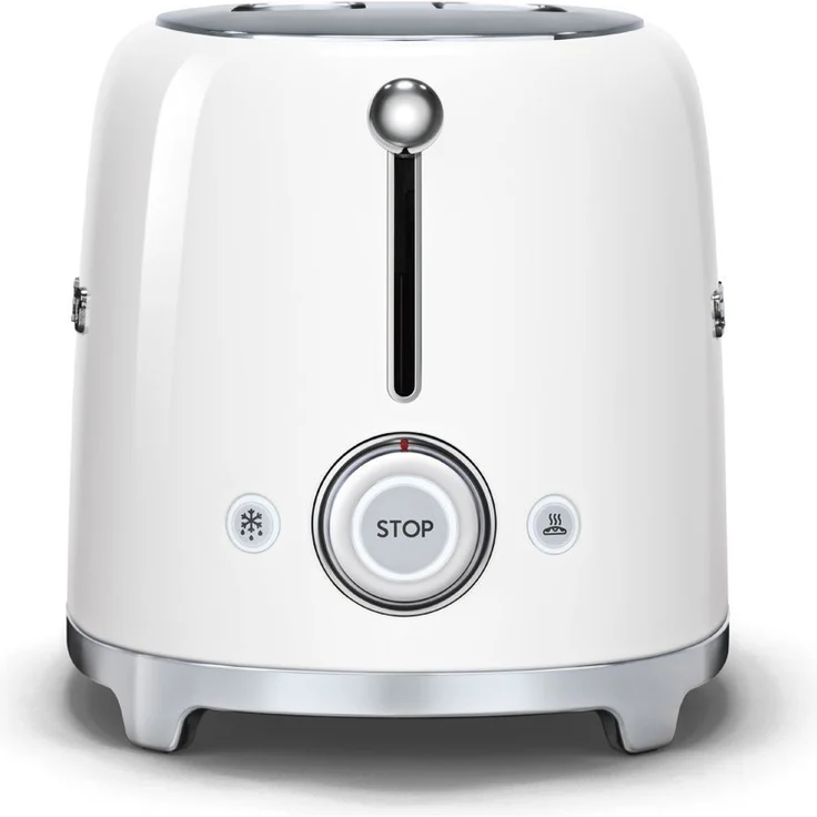 Smeg Toaster TSF01WHEU Doppelschlitztoaster, 950W, 6 Bräunungsstufen, weiß – Bild 4