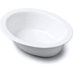 Wm Bartleet & Sons Traditionelle Porzellan-Servierplatte oval, weiß, 19 cm