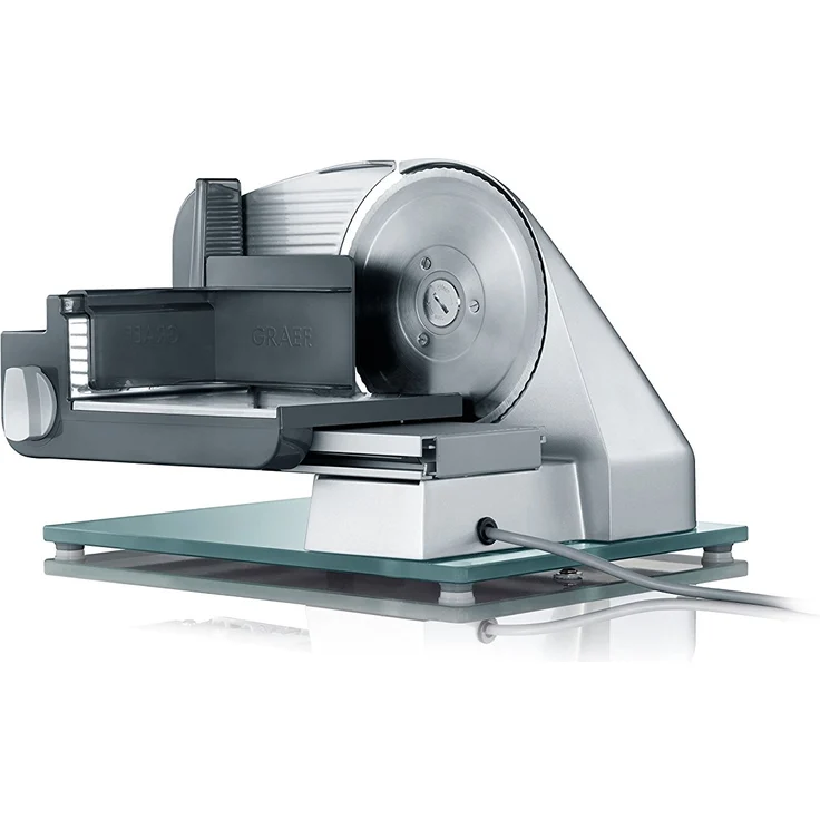 Graef C20EU Allesschneider, 170 W, Wellenschliffmesser Ø 17 cm, Edelstahl, Silber – Bild 2