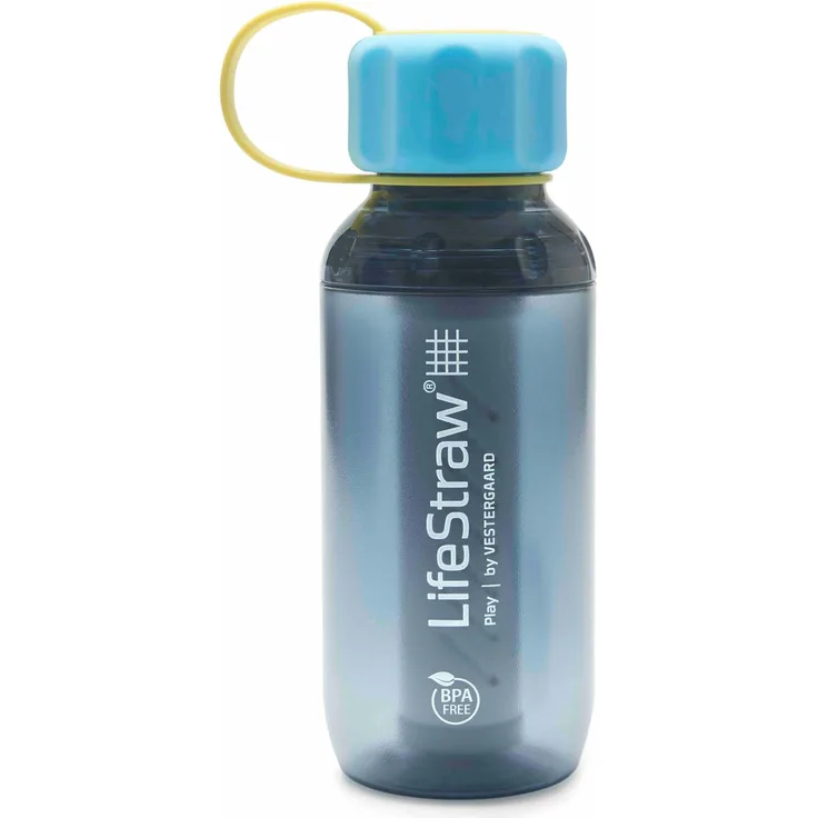 LifeStraw Play Trinkflasche mit 2-Stufen-Filter für Kinder 300 mL Stormy Stormy