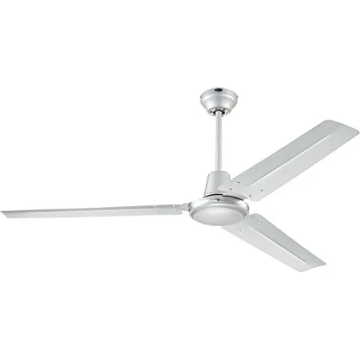 Westinghouse Lighting 142 cm Deckenventilator Industrial 72501 mit drei Flügeln in silberfarbener Ausführung