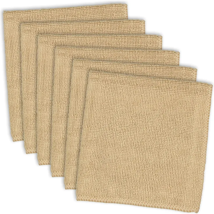 DII Mikrofaser-Geschirrtücher, Mehrzweck-Reinigungstücher, perfekt für Küchen Geschirrtuch Cloth Taupe