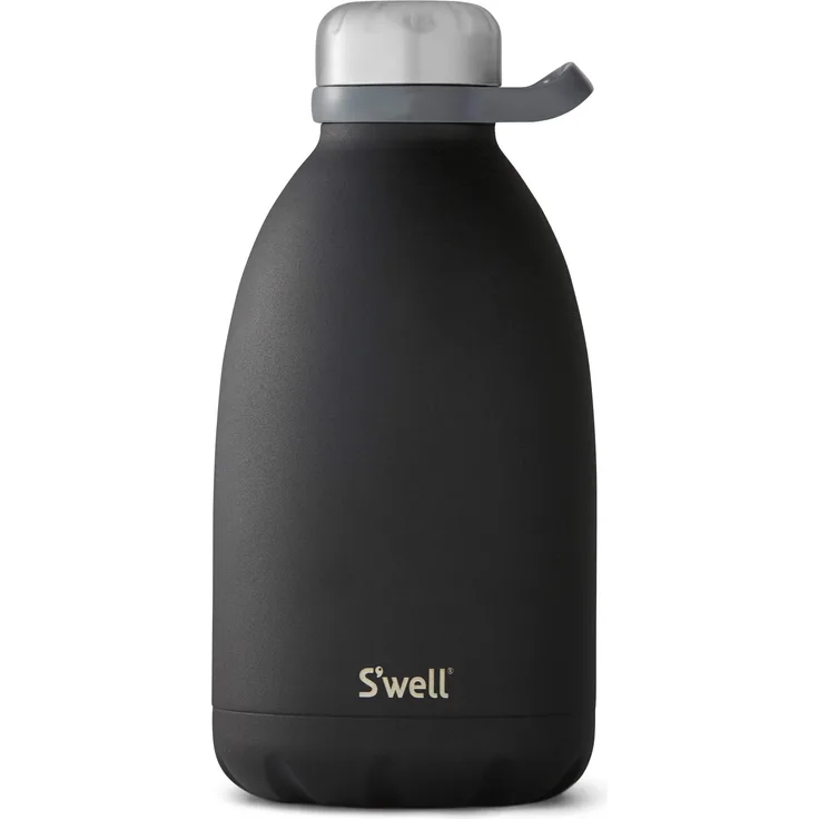 S'well 10564-B18-14910 Roamer, isoliert, Edelstahl, Vagabund (Roamer) 64oz onyx
