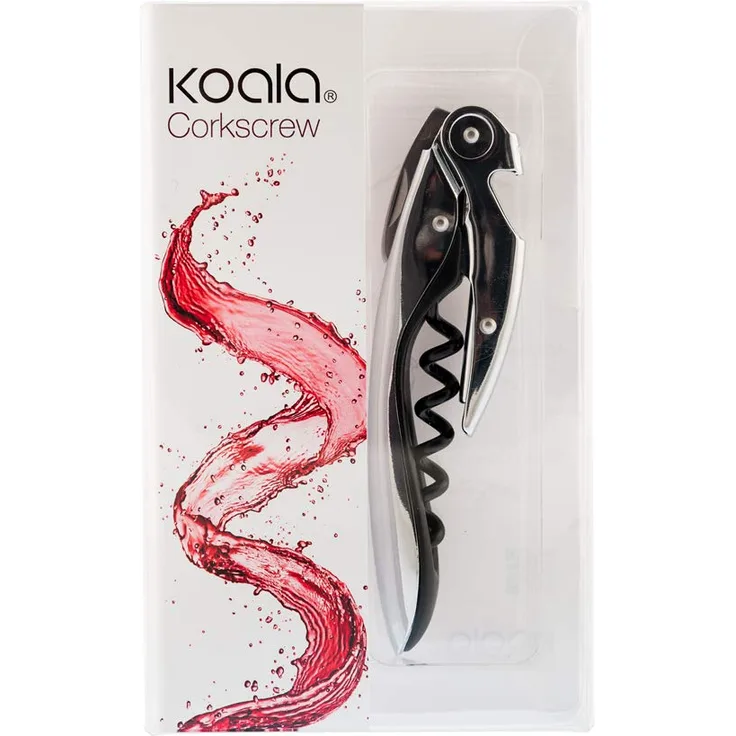 Koala HIGT Tech Korkenzieher Patented Corkscrew, Edelstahl und Teflon