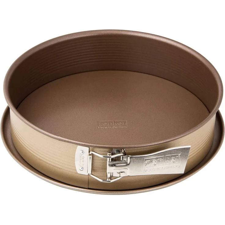 Zenker Springform Ø 26 cm MOJAVE GOLD, Backform mit Flachboden und Auslaufschutz aus Stahlblech, runde Kuchenform mit keramisch verstärkter Antihaftbeschichtung (Farbe: Mahagoni-Gold), Menge: 1 Stück – Bild 1