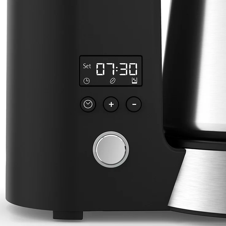 WMF Küchenminis Aroma Kaffeemaschine mit Thermoskanne (760 Watt, Filterkaffee 5 Tassen, Thermobecher to go (350ml), 24 Stunden-Timer, Abschaltautomatik) cromargan matt – Bild 8