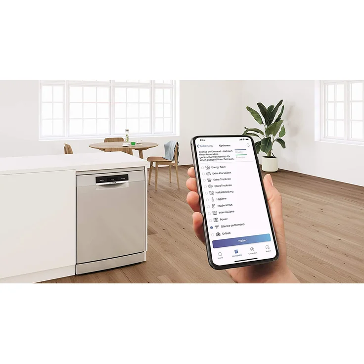 Bosch SMV4HVX31E, Geschirrspüler, E, Geräuschemissionsklasse C, Geräuschemissionen 46 Dezibel – Bild 7