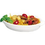 Auflaufform Oval 22, 5x13x5 cm Weiss