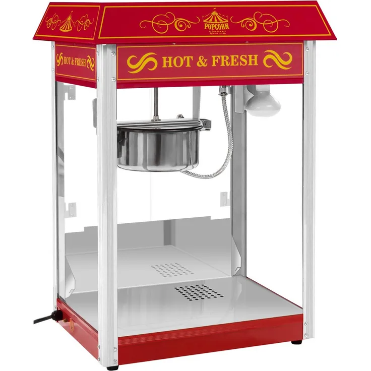 Royal Catering RCPS 16.3 Popcornmaschine, 1600W, rot
