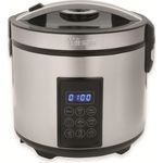 Tristar RK-6138, Reiskocher 2,2 L, 900 W, LCD-Display, Edelstahl