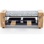 H.koenig WOD2 Raclette Grill mit Granitstein für 2 Personen 350 W
