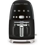Smeg DCF02BLEU Filterkaffeemaschine, 1,4 l, schwarz