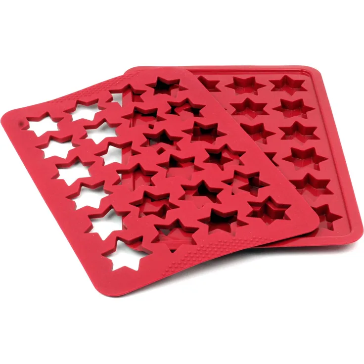 Kaiser Zimtstern Silikon-Backmatte für 24 Zimtsterne, Silikon, spülmaschinengeeignet