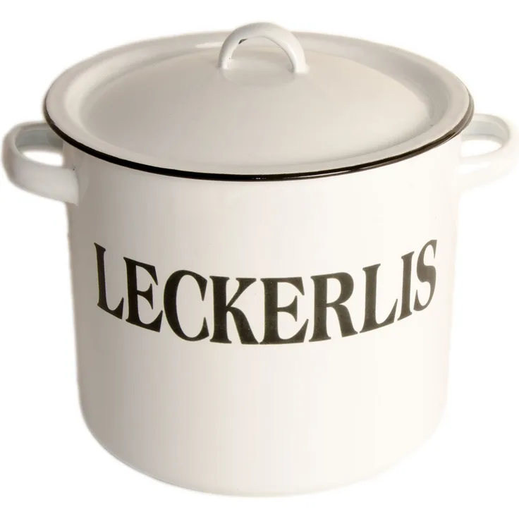 Ambiente Haus 51205 Brotkasten Leckerlis 20 cm emailliert