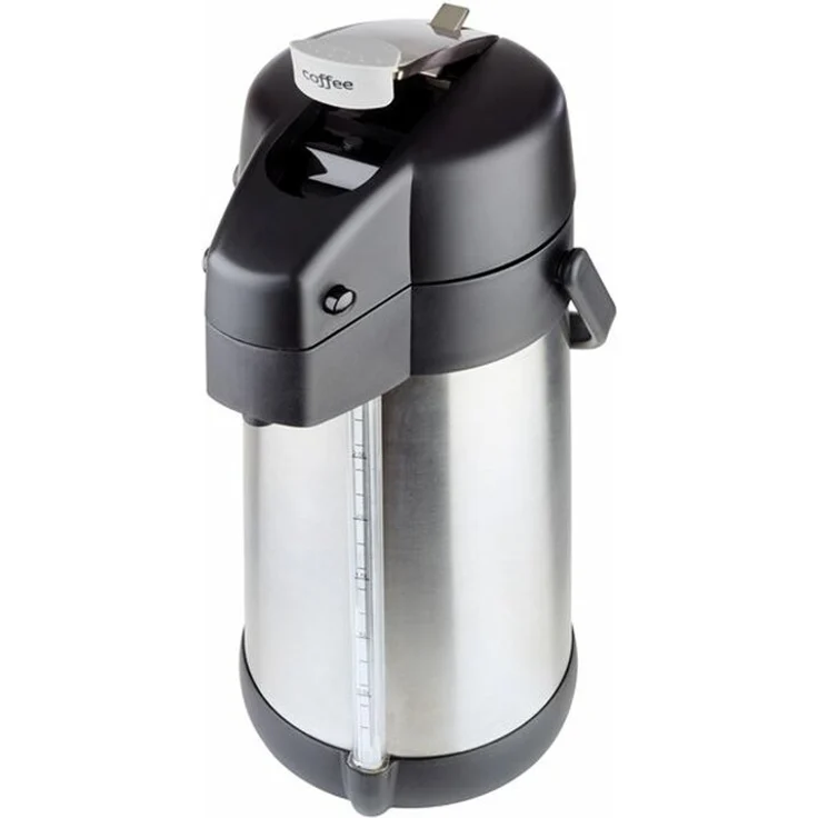 APS Pump-Isolierkanne PREMIUM 3 Liter, mit Tragegriff, doppelwandig, drehbarer Fuß – Bild 1
