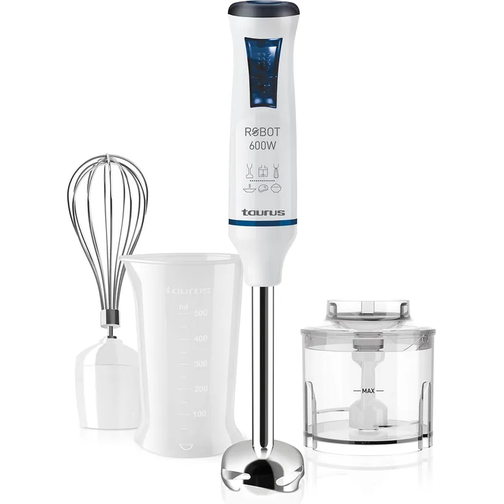 Taurus Robot 600 Plus Schneebesen, Klingen in Edelstahl, Leistung 600 W