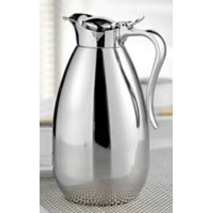 Esmeyer Isolierkanne Palace 1,5l aus Edelstahl, Edelstahlfarben, 15.2 x 15.2 x 24 cm