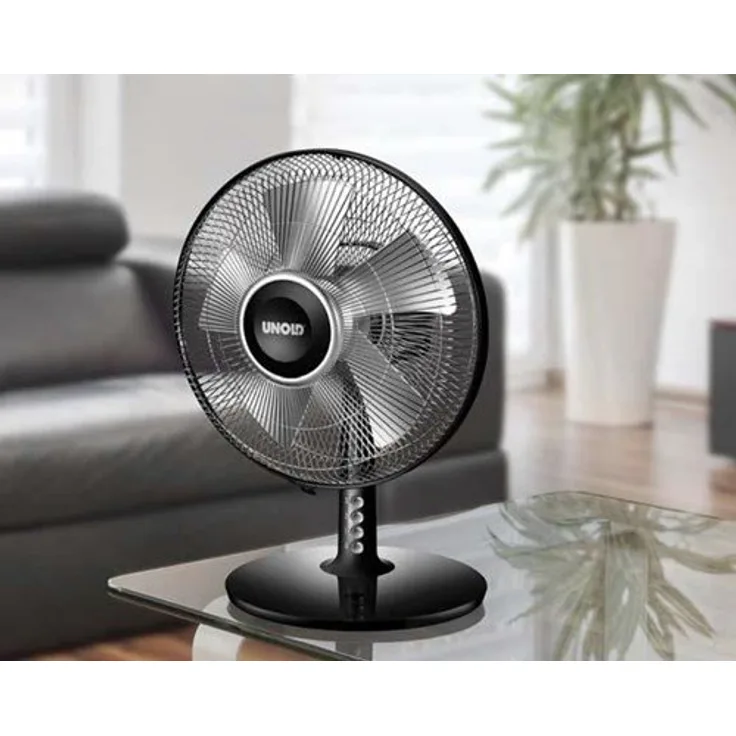 Unold 86818 schwarz Tischventilator Silverline 30cm
