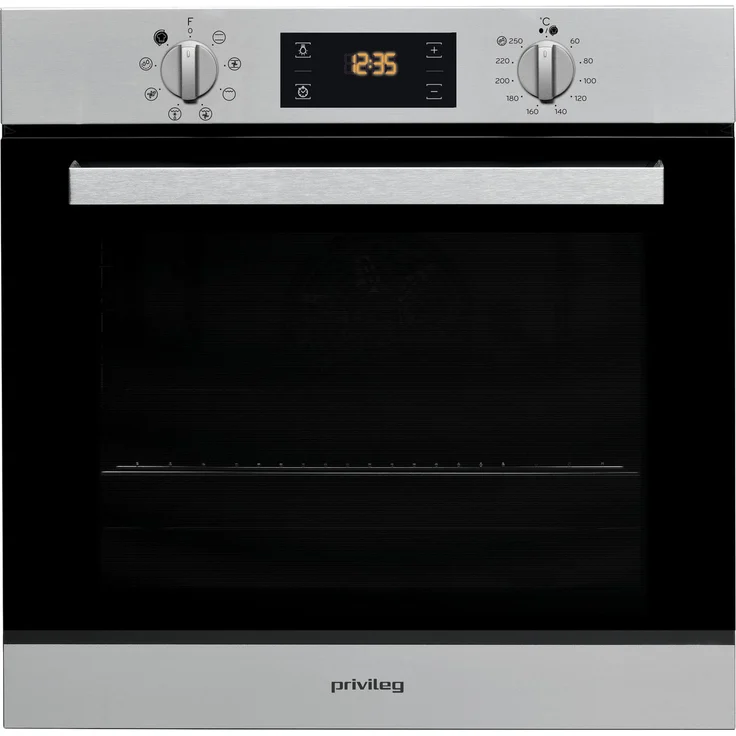 Privileg PBWR6 OH5F IN Einbaugerät-Backofen - A - 71 L - Hydrolyse-Reinigungsfunktion - Multifunktions-Umluftbackofen mit 7 Funktionen - Edelstahl - Turn&Cook - Click&Clean – Bild 1