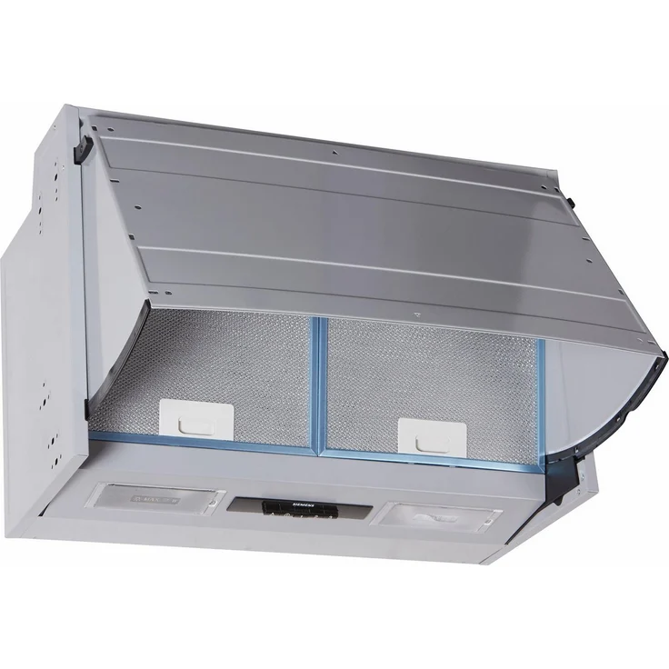 Siemens iQ100 LE63MAC00, Motorhaube, integriert, Breite: 59.9 cm, Tiefe: 27.1 cm, Absaugung und Rückführung (mit zusätzlichem Rückführungsset), Silber – Bild 3
