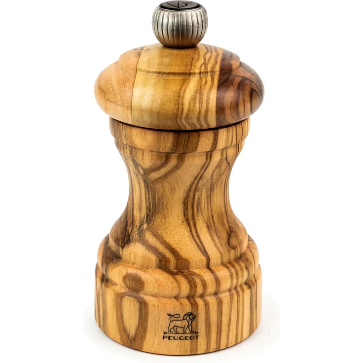 Peugeot Pfeffermühle Bistro Olivenholz, Gewürzmühle, gemasert, 10 cm, 38212 – Bild 1