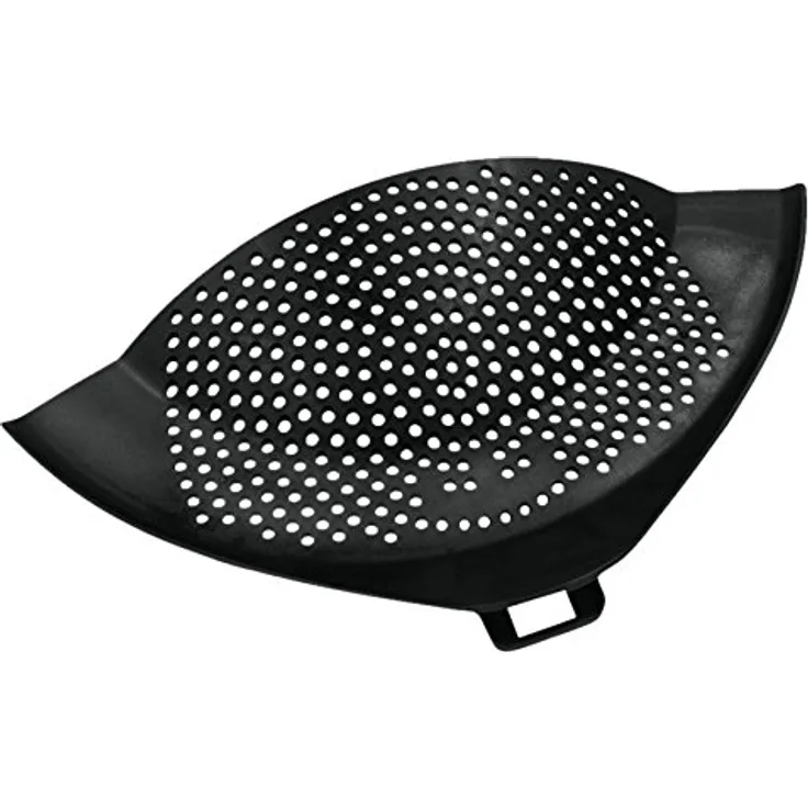 Metaltex 111502038 Abgießhilfe ''Clip On'' mit Halteclip, Kunststoff, schwarz, 28 x 14 x 1,5 cm