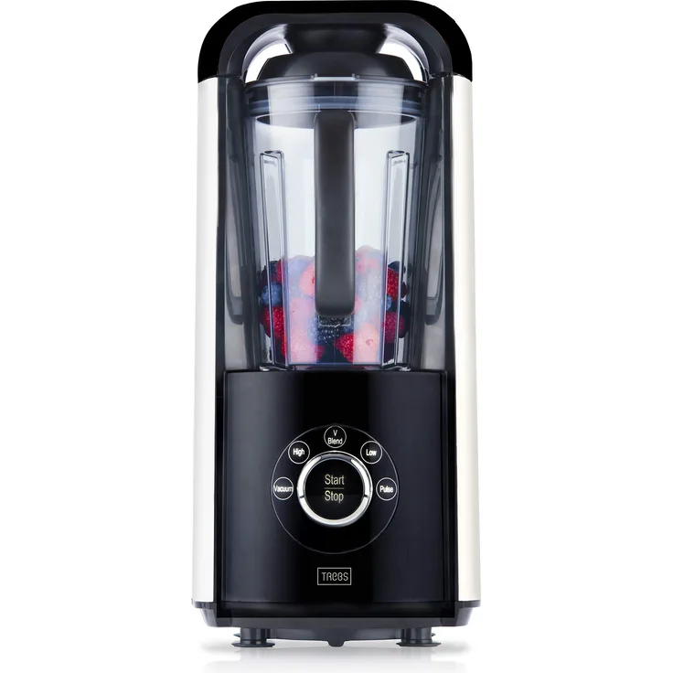 Trebs Mixer mit Vakuumfunktion 800W Schwarz Silber Standmixer Smoothie Maker