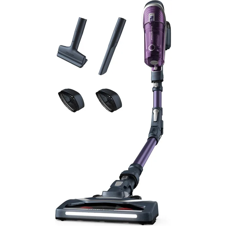 Rowenta RH9639WO X-Force Flex 8.60 Allergy Handstaubsauger, 35 min Akkubetrieb, Zyklon-Technologie, Akkuwechsel-Option, abklappbarer Griff, lila
