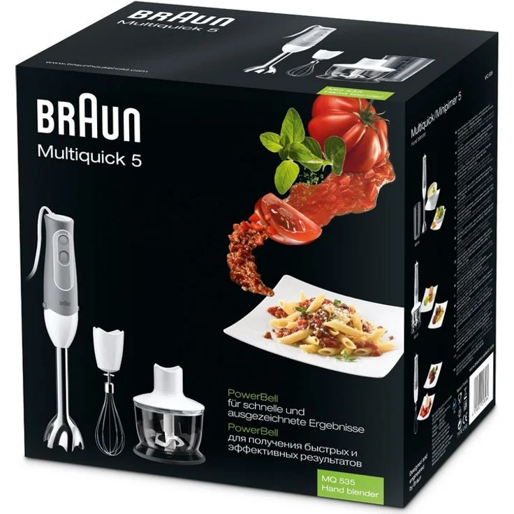 Braun MQ535 Multiquick Stabmixer weiß-grau, Edelstahl – Bild 6