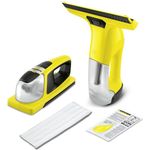 Kärcher WV 6 Fenstersauger inkl. KV 4 vibrierender Akku-Wischer, 100 min Akkubetrieb, 300 m² Reinigungsfläche pro Akkuladung, gelb, 1.633-570.0