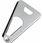 Westmark Vielzwecköffner mit Gummi-Lippe, Glas- und Flaschenöffner-Deckelöffner, Länge: 17 cm, Stahl-Gummi, Twist, Silber, 10502270