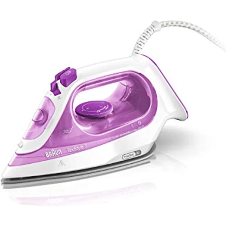 Braun TexStyle 3 Dampfbügeleisen SI 3030 PU | 2.300 Watt | Dampfstoß 140g-min | 270 ml Wassertank – Bild 1