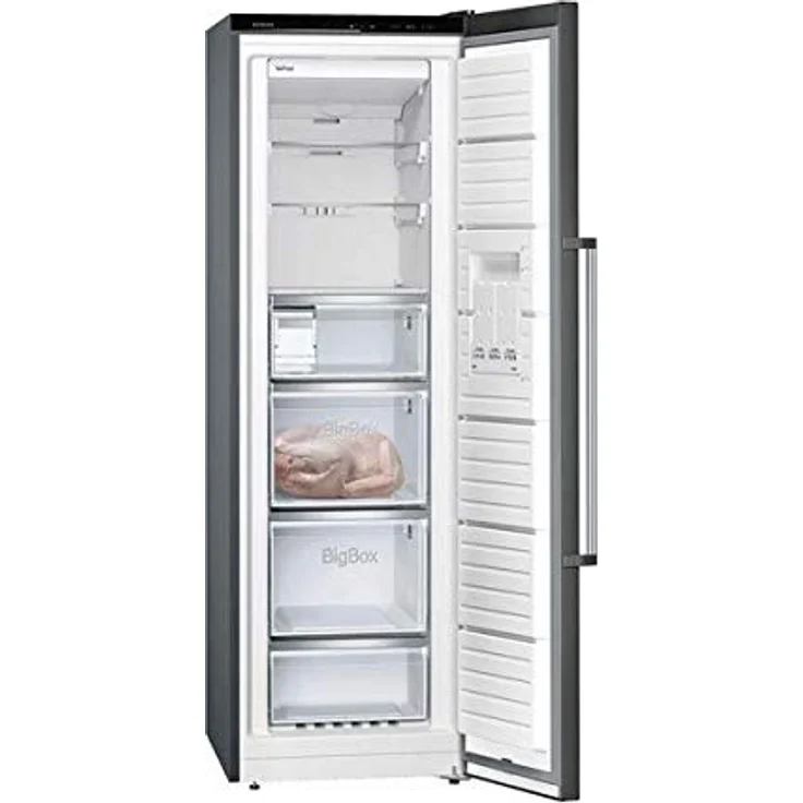 Siemens GS36NAXEP Gefrierschrank, freistehend, schwarz, NoFrost, LED, Breite 60 cm, Energieklasse E – Bild 1