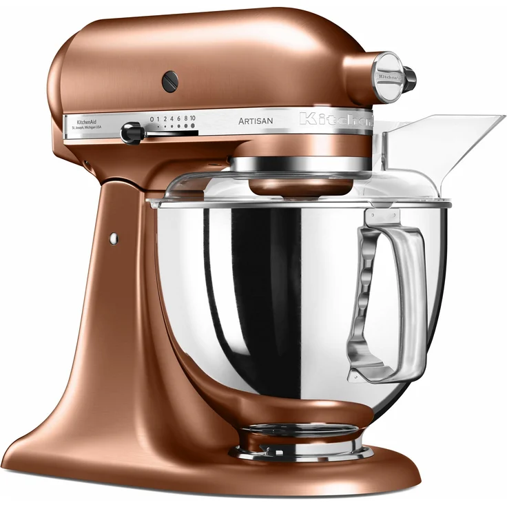 KitchenAid Artisan 5KSM175PSECP Küchenmaschine mit Direktantrieb, 300W, 4,8L, 10 Geschwindigkeiten, Kupfer, Serie: 5KSM175PS – Bild 2