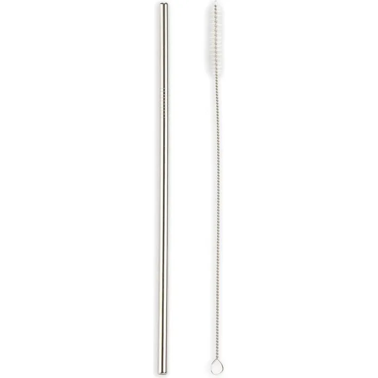 Kikkerland Strohhalme aus Stahl Stainless steel straws